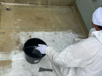 ベランダ防水工事before