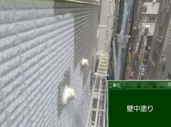 外壁　中塗り