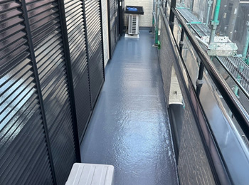 ベランダ防水　施工後