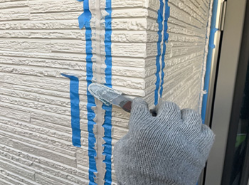 シーリング工事　ヘラ仕上げ