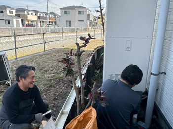 エコキュート交換工事　施工中